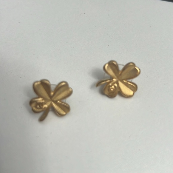 CHANEL LUCKY Clover Gold Earrings 6/8” - Picture 4 of 7